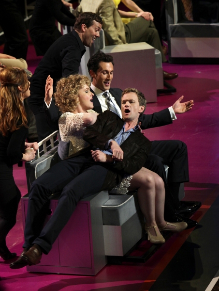 Neil Patrick Harris with Katie Finneran, Aaron Lazar performing in the New York Philh Photo