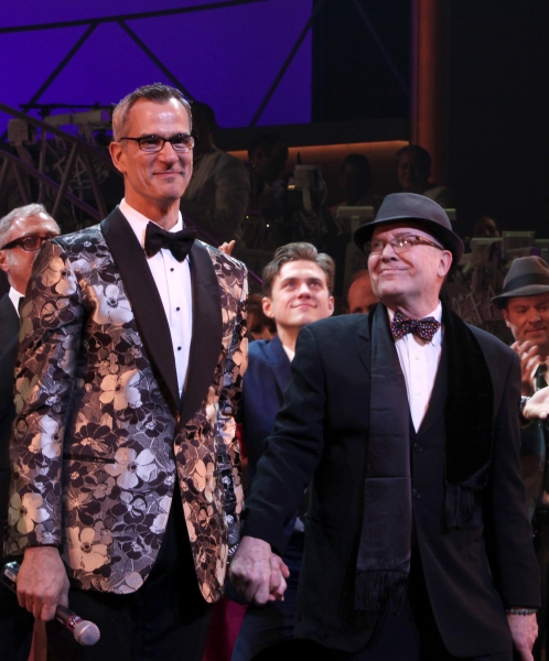 Jerry Mitchell & Jack O'Brien during the Broadway Opening Night Curtain Call for 'Cat Photo