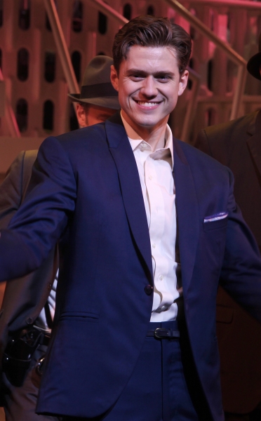 Aaron Tveit during the Broadway Opening Night Curtain Call for 'Catch Me If You Can'  Photo