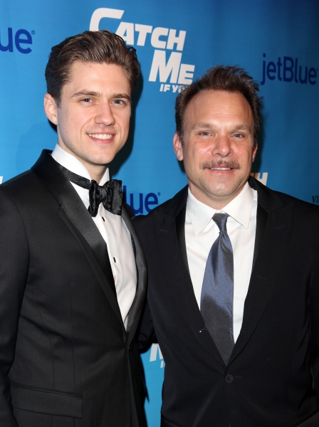 Aaron Tveit & Norbert Leo Butz attending the Broadway Opening Night After Party for ' Photo