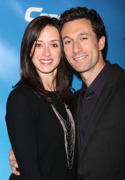 Aaron Lazar & wife attending the Broadway Opening Night Performance of 'Catch Me If Y Photo