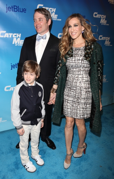 Matthew Broderick & Sarah Jessica Parker with son James Wilke Broderick attending the Photo