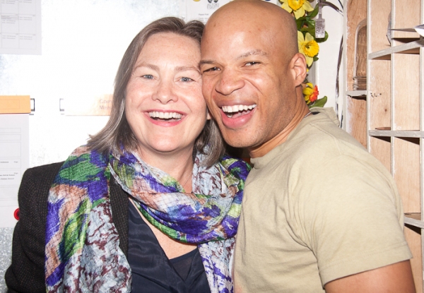 Photo Coverage: Cherry Jones Visits BENGAL TIGER Image