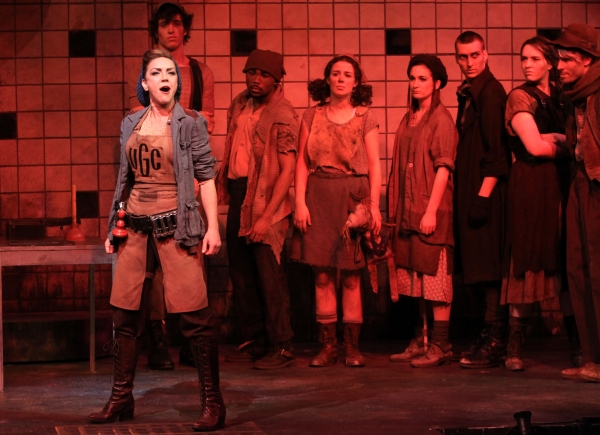 Andrea McArdle and the Cast of URINETOWN Photo