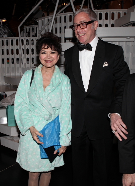 Linda Hart & Scott Wittman celebrating the Broadway Opening Night Gypsy Robe Ceremony Photo