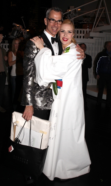 Jerry Mitchell & Jennifer Frankel celebrating the Broadway Opening Night Gypsy Robe C Photo