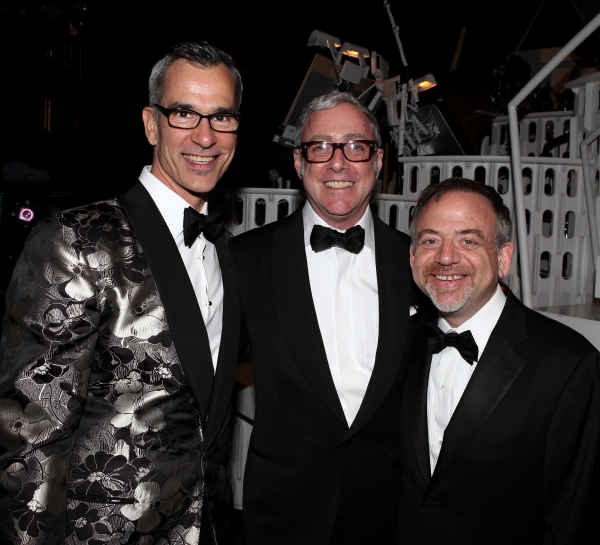 Jerry Mitchell & Scott Wittman & Marc Shaiman celebrating the Broadway Opening Night  Photo