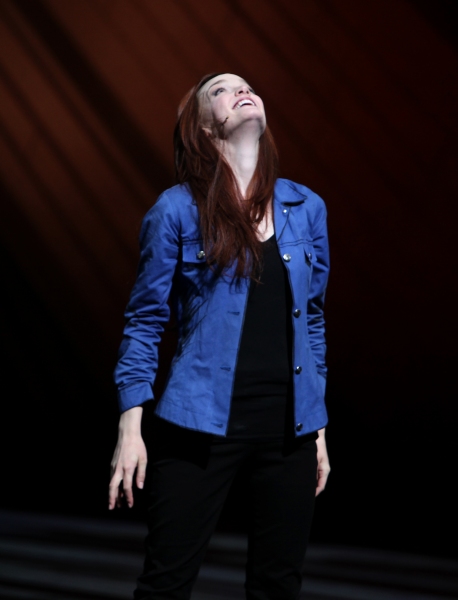 Jennifer Damiano during the Final Curtain Call Bow for the Original Version of 'Spide Photo