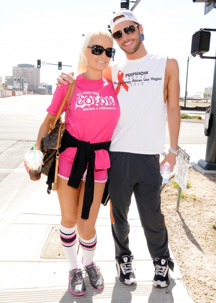  Holly Madison and Josh Strickland at the 21st Annual AFAN AIDS Walk in Las Vegas, NV Photo