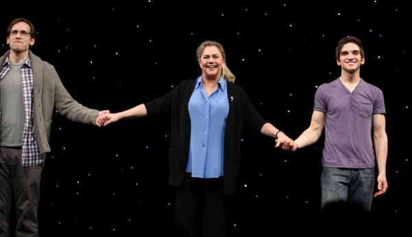 Stephen Kunken & Kathleen Turner & Evan Jonigeit attending the Broadway Opening Night Photo