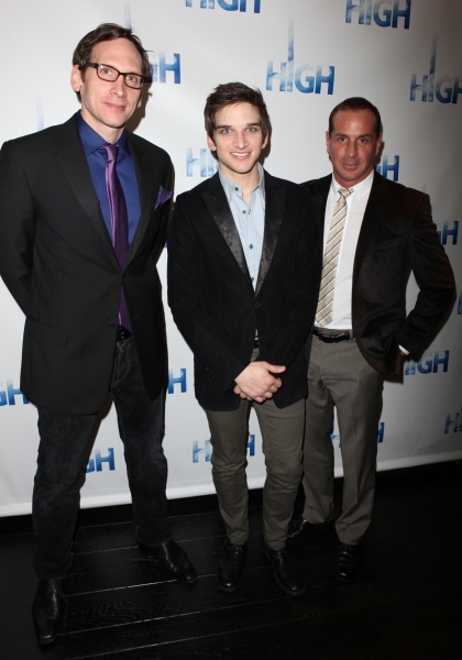 Stephen Kunken & Evan Jonigkeit & Matthew Lombardo attending the Broadway Opening Nig Photo