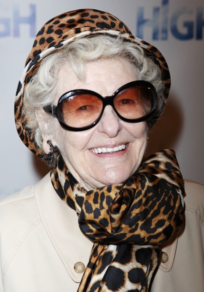 Elaine Stritch attending the Broadway Opening Night Performance Arrivals of 'High' in Photo