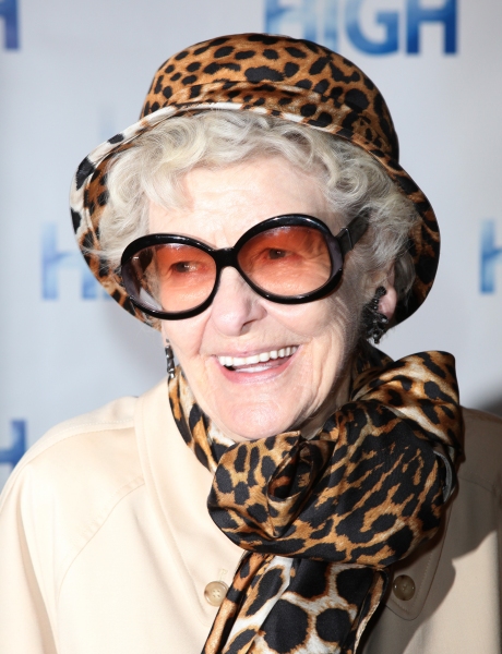 Elaine Stritch attending the Broadway Opening Night Performance Arrivals of 'High' in Photo