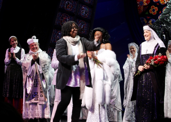 Whoopi Goldberg & company during  the Broadway Opening Night Curtain Call for 'Sister Photo