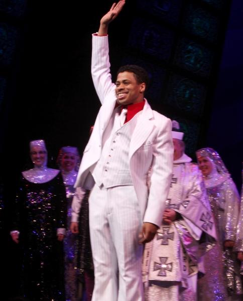 Chester Gregory during  the Broadway Opening Night Curtain Call for 'Sister Act' in N Photo