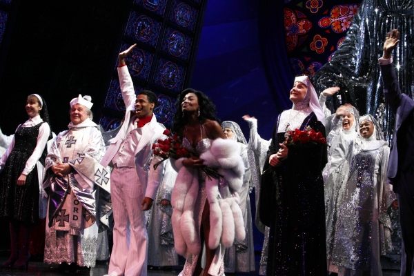 Marla Mindelle, Fred Applegate, Chester Gregory, Patina Miller, Victoria Clark during Photo