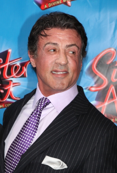 Sly Stallone attending the Broadway Opening Night Performance of 'Sister Act' at the  Photo