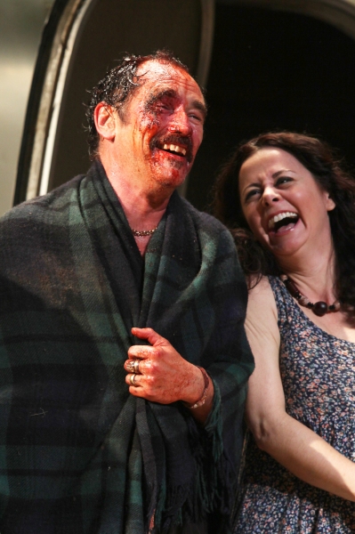 Mark Rylance & Geraldine Hughes during  the Broadway Opening Night Curtain Call for ' Photo