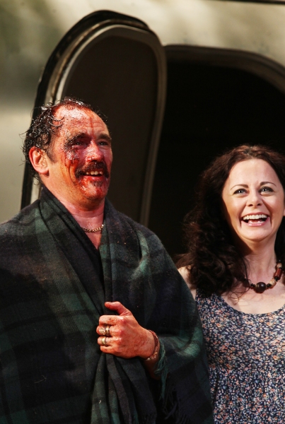 Mark Rylance, Geraldine Hughes during  the Broadway Opening Night Curtain Call for 'J Photo