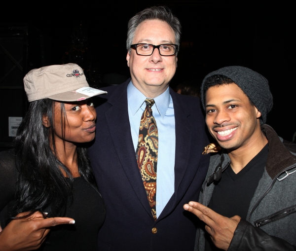 Patina Miller & Douglas Carter Beane & Chester Gregory attending the 'Sister Act'  Br Photo