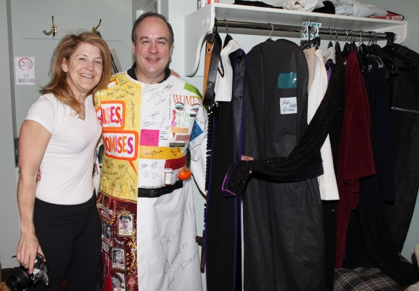 Kevin Ligon & Victoria Clark (Blessing her dressing room) attending the 'Sister Act'  Photo
