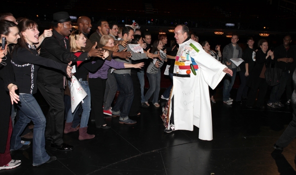 Kevin Ligon with The Company attending the 'Sister Act'  Broadway Opening Night Perfo Photo