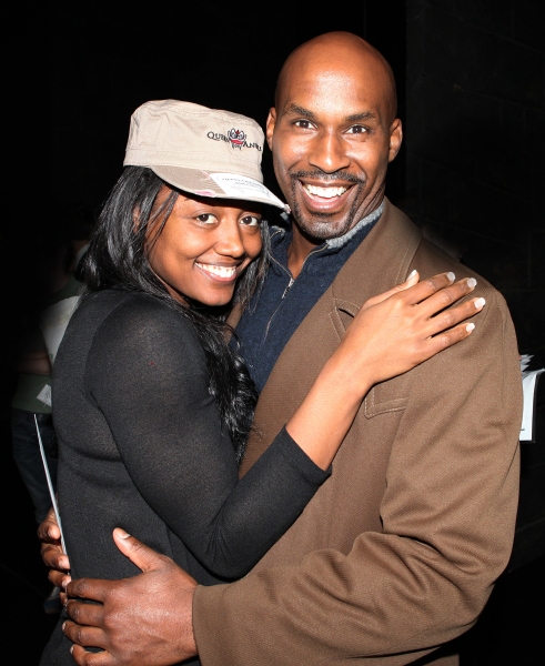 Patina Miller & Alan H. Green attending the 'Sister Act'  Broadway Opening Night Perf Photo