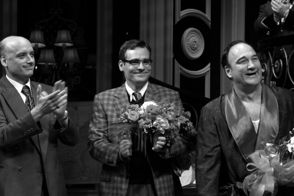 Frank Wood & Robert Sean Leonard & Jim Belushi during the Broadway Opening Night Perf Photo