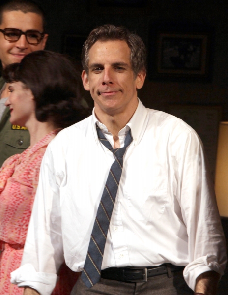 Ben Stiller during the Broadway Opening Night Curtain Call for The House Of Blue Leav Photo