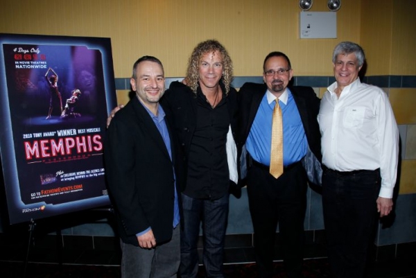 Joe DiPietro, musician and composer David Bryan, vice-president of NCM Fathom, Dan Di Photo