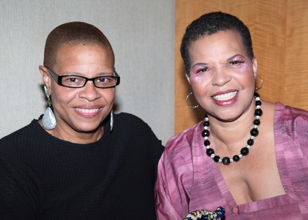 Terrie Williams & Ntozake Shange attending the New Federal Theatre Press Conference a Photo