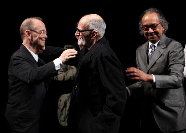 Joel Grey, Larry Kramer, George C. Wolfe attending the Broadway Opening Night Perform Photo