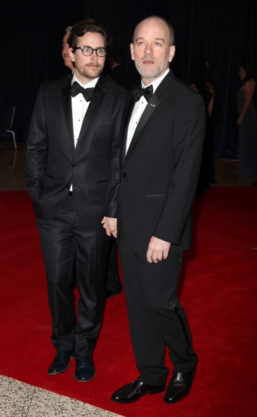 Michael Stipe & Boyfriend attending the White House Correspondents' Association (WHCA Photo