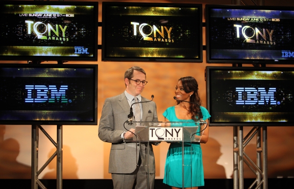 Matthew Broderick & Anika Noni Rose attending the 2011 Tony Award Nomination Announce Photo