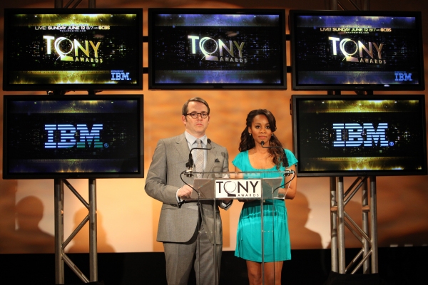 Matthew Broderick & Anika Noni Rose attending the 2011 Tony Award Nomination Announce Photo