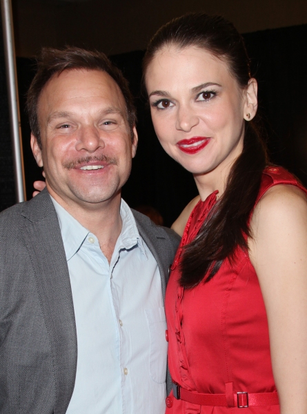 Norbert Leo Butz & Sutton Foster attending the 65th Annual Tony Awards Meet The Nomin Photo