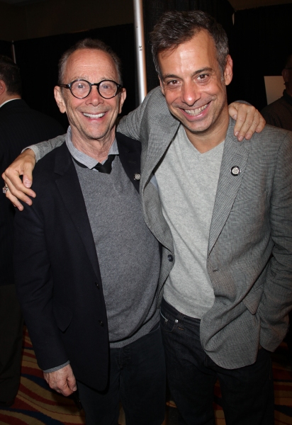 Joel Grey & Joe Mantello attending the 65th Annual Tony Awards Meet The Nominees Pres Photo