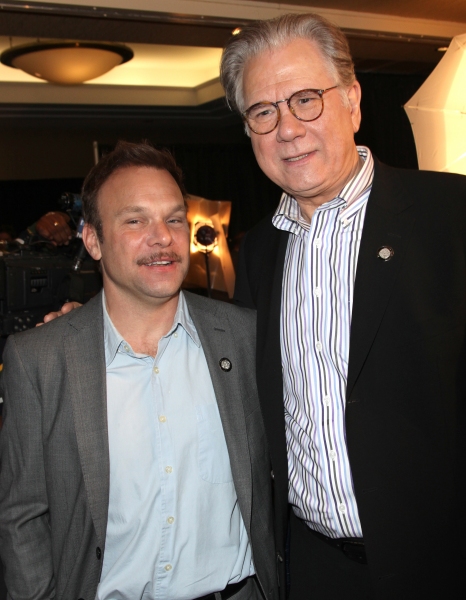 Norbet Leo Butz & John Larroquette attending the 65th Annual Tony Awards Meet The Nom Photo