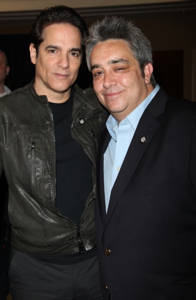 Yul Vazquez & Stephen Adly Guirgis attending the 65th Annual Tony Awards Meet The Nom Photo