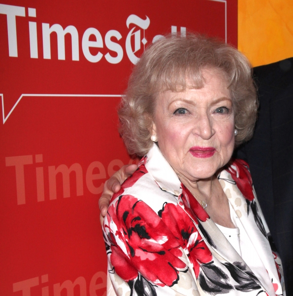 Betty White attending the Times Talks with Betty White & Michael Stipe at Times Cente Photo