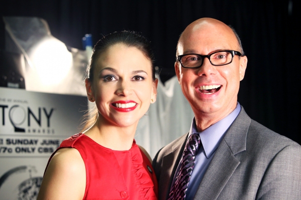 Sutton Foster & Richie Ridge attending the 65th Annual Tony Awards Meet The Nominees  Photo