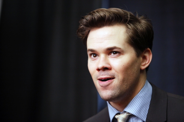 Andrew Rannells attending the 65th Annual Tony Awards Meet The Nominees Press Recepti Photo