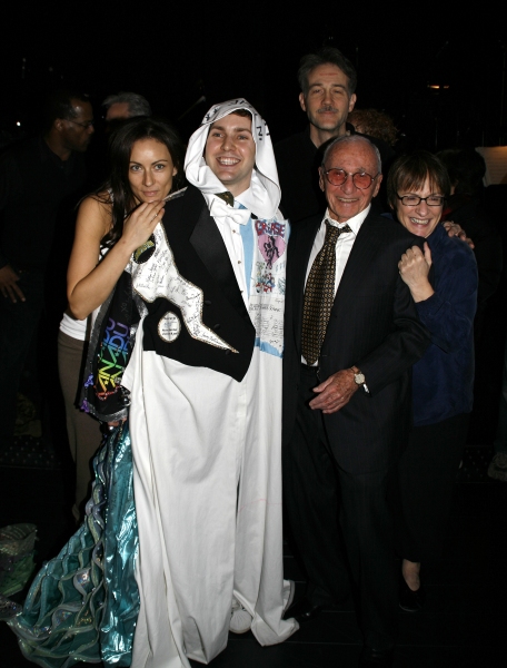 Laura Benanti, Steve Konopelski (Gypsy Robe Winner), Boyd Gaines, Arthur Laurents (Di Photo