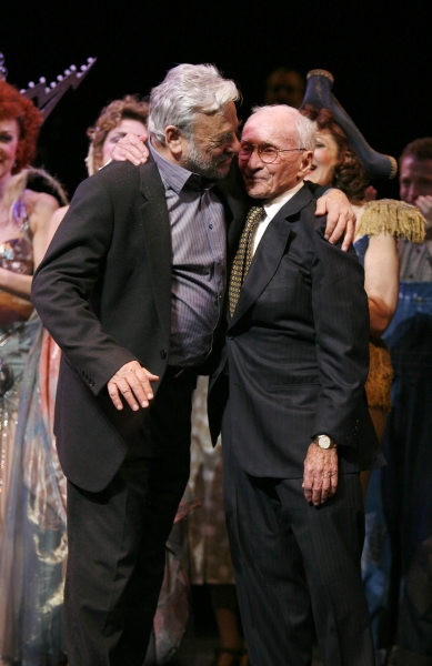 Stephen Sondheim & Arthur Laurents during the Broadway Opening Night Performance Curt Photo