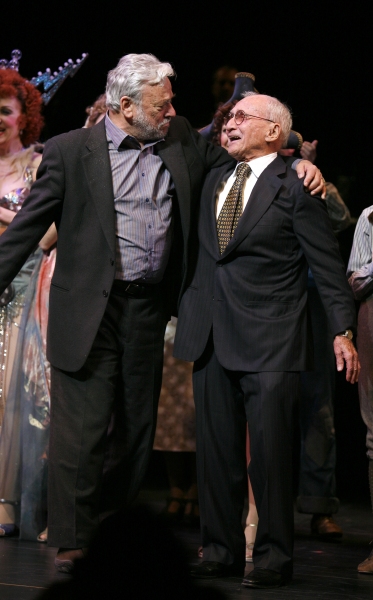 Stephen Sondheim & Arthur Laurents during the Broadway Opening Night Performance Curt Photo