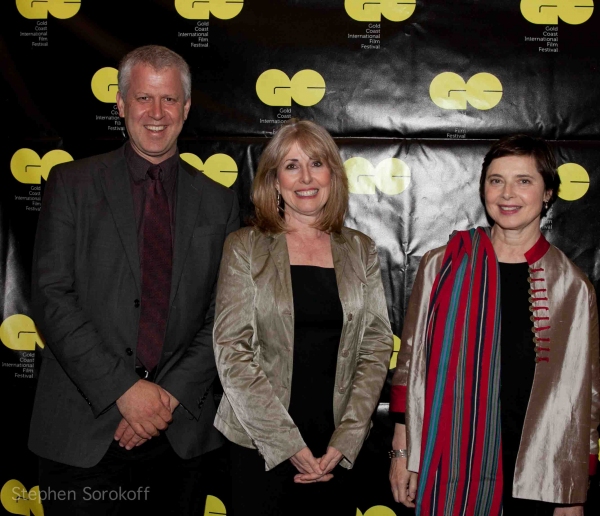 David Schwartz, Regina Gil, Isabella Rossellini Photo