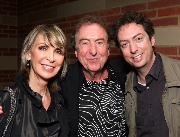 Tania Kosevich, cast member Eric Idle and son Carey Idle Photo