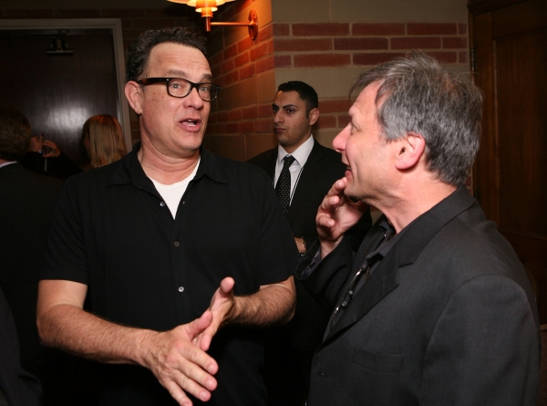 Tom Hanks (L) and Director Ben Donenberg Photo