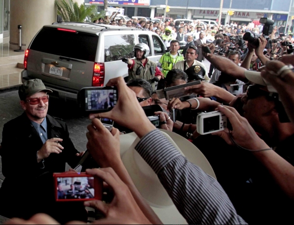 Photo Coverage: U2 Touches Down in Mexico as SPIDER-MAN Begins Previews  Image