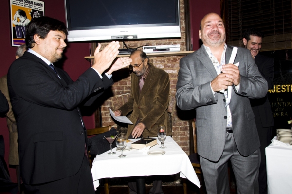 Robert Lopez, Stanley Donen & Scott Rudin Photo